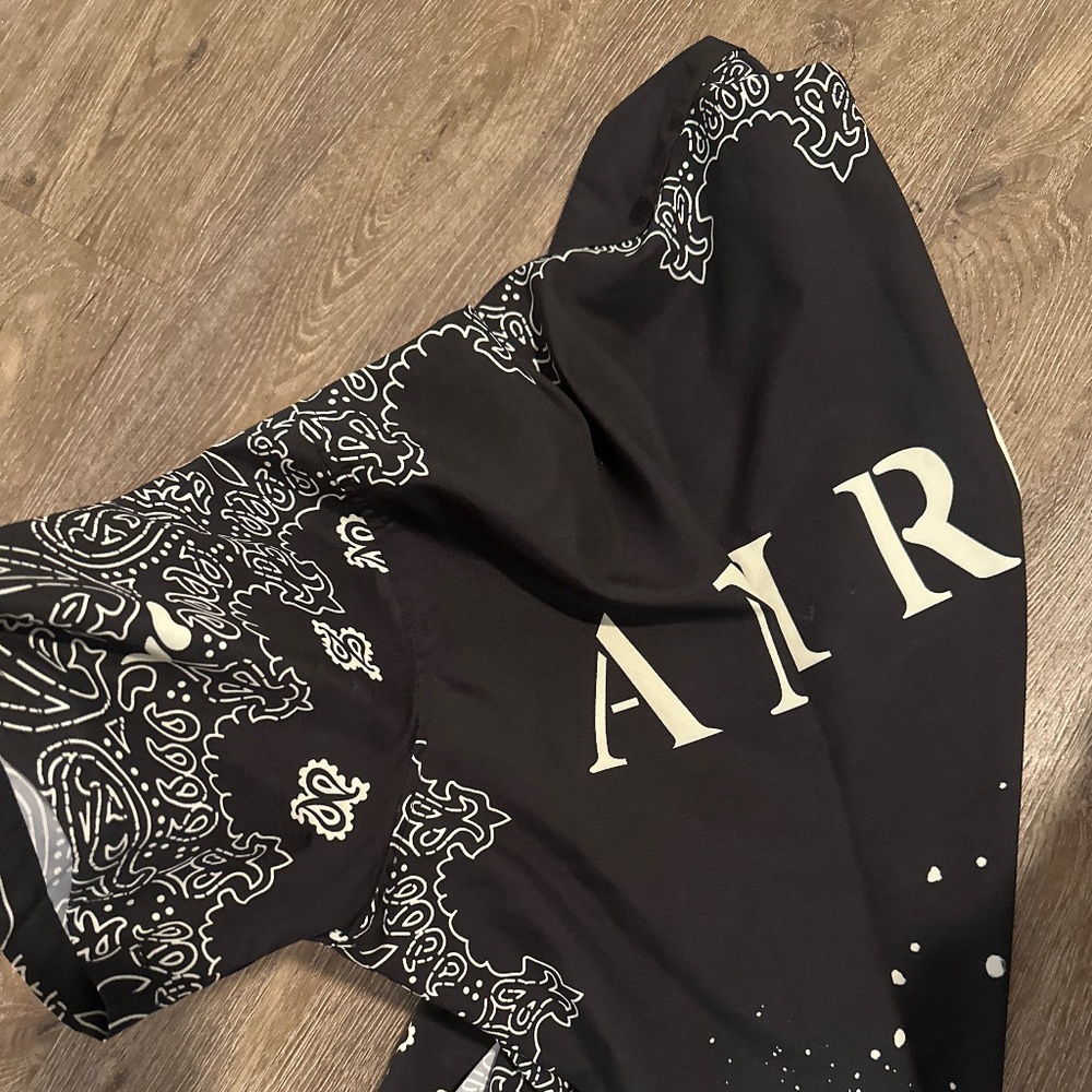 Amiri top with amiri shorts